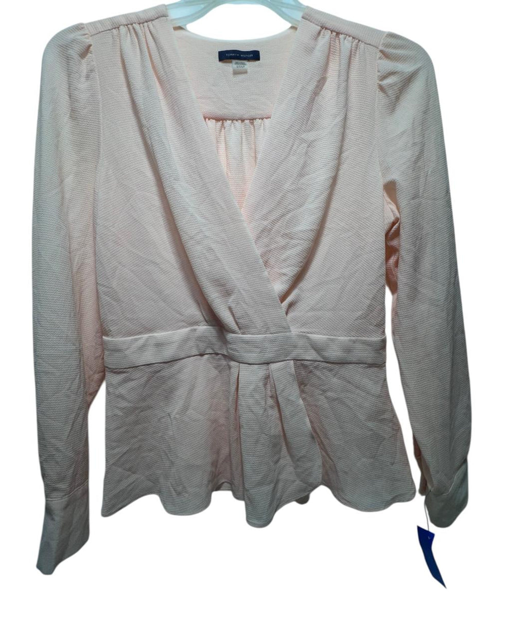 BLUSA  TOMMY PALO ROSA CON MANGAS